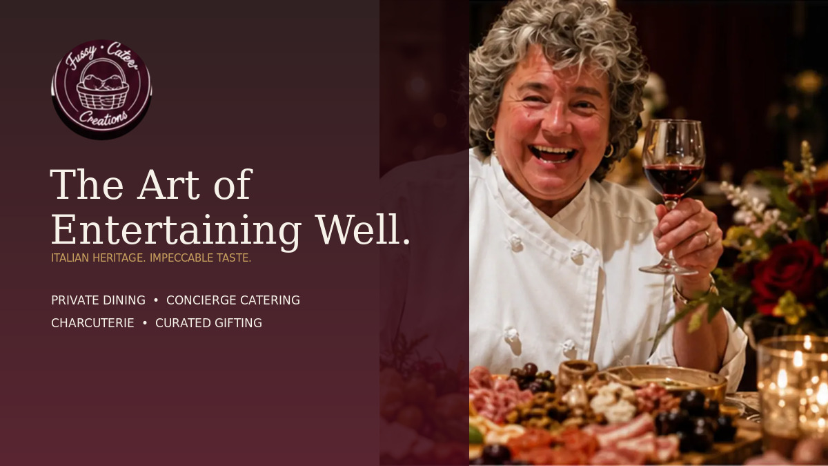 Fussy Caterer Creations website preview